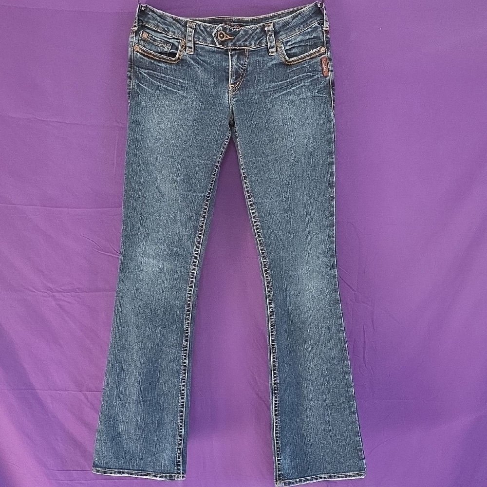 Silver Jeans Women's 30x35 Wide Leg Denim Causal Tall